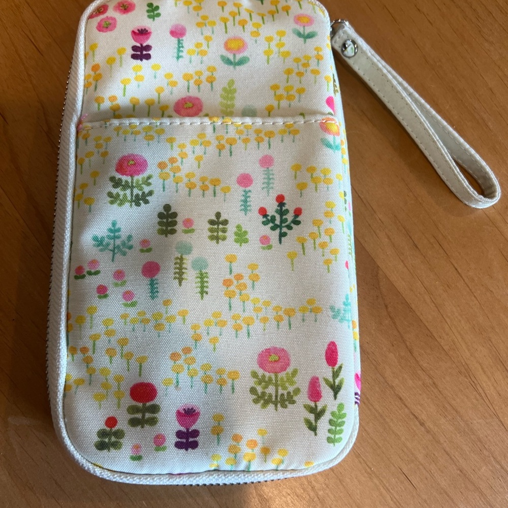 Field of flowers Pink Multi-Pocket drawer case Pencil Case